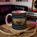 Personlig Punk Metal Rock Design 11 oz 15 oz Keramisk mugg med namn Daglig användning Födelsedagspresent för Punk Rock Lovers