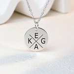 Personalized Round Initial Necklace Dainty Jewelry Mother's Day Birthday Gift for Mom Woman