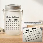 Henkilökohtainen pari Pinky Promise Light Up Mason Jar Night Light nimi kalenteri päivämäärä ja String valot Ystävänpäivä vuosipäivä lahjoja hänelle 10