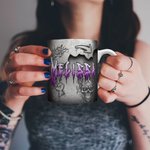 Personlig Punk Metal Rock Design 11 oz 15 oz Keramisk mugg med namn Daglig användning Födelsedagspresent för Punk Rock Lovers