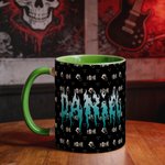 Personlig Punk Metal Rock Design 11 oz 15 oz Keramisk mugg med namn Daglig användning Födelsedagspresent för Punk Rock Lovers