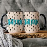 Personlig Punk Metal Rock Design 11 oz 15 oz Keramisk mugg med namn Daglig användning Födelsedagspresent för Punk Rock Lovers
