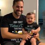 Gepersonaliseerd Gekleurde Melkflessen en Bier 100% Katoen Papa en Baby Overhemd Vaderdagcadeau voor Baby en Mannen