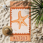 Toalla de playa personalizada de microfibra y secado rápido con el nombre de la criatura del océano Esenciales de viaje Fiesta en la playa Regalo de cumpleaños para amigos