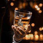 Personalisierte Cartoon Charakter Whiskey Dekanter mit Namen und Jahr Vatertag Ruhestand Geschenk für Väter Barkeeper