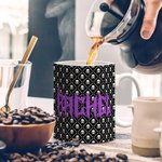 Personlig Punk Metal Rock Design 11 oz 15 oz Keramisk mugg med namn Daglig användning Födelsedagspresent för Punk Rock Lovers