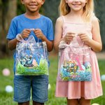 Gepersonaliseerde schattige Bunny oren graafmachine initiële duidelijk Gift Bag met naam Pasen vakantie partij Gunsten Gift voor jongens meisjes