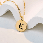Collier Initiales Rondes Personnalisées Bijoux de Luxe Fête des Mères Cadeau d'Anniversaire pour Maman Femme