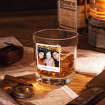 Decanter per whisky con foto personalizzata e testo Regalo di compleanno, anniversario e festa del papà per uomini
