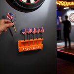Personalized Modern Style Name Multicolor PLA 6 Dart Holder Wall Mounted Display Stand Dart Club Birthday Gift for Darts Fans Enthusiasts