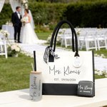 Personalised Name Date Design Ornament Tote Bag Jewellery Box Glass Cup Gift Set Bridal Party Wedding Engagement Gift for Bride Bridesmaid