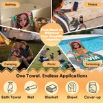 Henkilökohtainen kesä Sea Beach Palm sarjakuvahahmo Nopea kuivaus mikrokuituliina rantapyyhe nimellä Travel syntymäpäivälahja perheelle ystäville