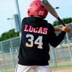 Personalised Drip Baseball Soft Children's T-shirt Sweatshirt Hoodie with Name and Number Game Day Birthday Gift for Baseball Players