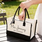 Personalised Name Date Design Ornament Tote Bag Jewellery Box Glass Cup Gift Set Bridal Party Wedding Engagement Gift for Bride Bridesmaid