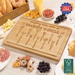 Spersonalizowana bambusowa deska do krojenia Everything Tastes Better z wygrawerowanym tytułem i imieniem Made in USA Prezent na Dzień Ojca dla taty i dziadka