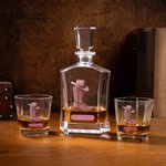 Personalized Retro Cowboy Boots Whisky Decanter with Name Bar Accessory Birthday Anniversary Gift for Men Whiskey Lovers