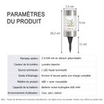 Lampe solaire de jardin étanche personnalisée avec motif de lapin nom et initiale - Cadeau de fête de Pâques pour la famille et les enfants 11