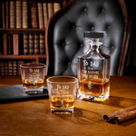 Personalised Photo To Dad From The Reasons You Drink Whiskey Decanter and Glasses Engraved with Name Father's Day Birthday Gift for Bartender Husband