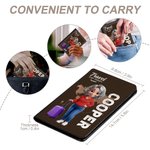 Personalized 3D Cartoon Character Airplane Map PU Leather Passport Holder with Name Travel Essential Birthday Gift for Him Her