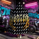 Personalized Punk Heavy Metal Style Soft Hooded Blanket with Name Daily Use Birthday Gift for Friends Teenagers Punk Enthusiasts