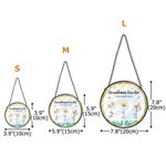 Personalized Birth Flower Sun Catcher Glass Acrylic Ornament with Name and Diamond Window Decoration Birthday Gift for Mom Grandma