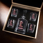 Personalized Retro Cowboy Boots Whisky Decanter with Name Bar Accessory Birthday Anniversary Gift for Men Whiskey Lovers