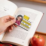 Personalisierte niedlichen Cartoon-Charakter Bleistift magnetische Lesezeichen Clip mit Text Teacher's Day zurück zu Schule Geschenk für Lehrer