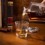 Personalized Retro Cowboy Boots Whisky Decanter with Name Bar Accessory Birthday Anniversary Gift for Men Whiskey Lovers