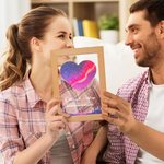 Veilleuse LED en Acrylique Personnalisée avec Texte et Date Style Constellation Étoile Cadeau d'Anniversaire de Saint Valentin pour Couple