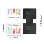 Personalized Cute Colour Crayons Magnetic Bookmark Clip with Name Teacher's Day Birthday Gift for Book Lover Bookworm Teacher