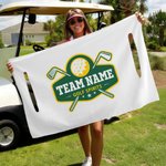 Personalisierter Golfball-Logo Golfwagen Sitzbezug Golfcart Sitzdecke mit Teamnamen und Slogan Geburtstag Geschenk für Golfspieler und -Liebhaber