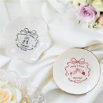 Personalizado romántico casado de cerámica baratija joyería plato con nombre de compromiso de boda regalo de Navidad para parejas novia a ser