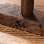 Personalized Wooden Watch Display Stand Holder with Engraved Text Anniversary Birthday Gift for Men Watch Lovers