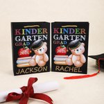 Gepersonaliseerde schattige Graduation Cap Teddybeer Gift Bag met naam en jaar kleuterschool afstuderen Gift voor kinderen afgestudeerden