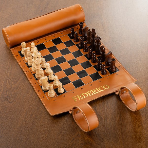 Set di scacchi da viaggio personalizzato con testo, magnetico e portatile - Regalo di compleanno per amanti degli scacchi e giocatori