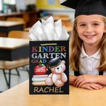 Gepersonaliseerde schattige Graduation Cap Teddybeer Gift Bag met naam en jaar kleuterschool afstuderen Gift voor kinderen afgestudeerden