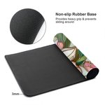 Personalized Retro Stained Glass Floral Mouse Pad Desk Mat with Name Office Birthday Gift for Women Coworkers Friends