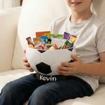 Ciotola impermeabile personalizzata per spuntini a tema calcio con nome Decorazione per la casa Regalo di compleanno per gli amanti del calcio e la famiglia