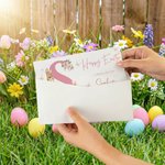 Monedero personalizado con nombre y sobre para fiesta de Pascua regalo para niños amigos