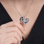 Personalized Butterfly Locket 1-2 Photos Necklace Dainty Jewellery Birthday Anniversary Memorial Gift for Women
