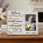 Personalised Photo Memorial Frame Ornament with Name Year and Text Home Decor in Loving Memory Sympathy Gift for Loss of Loved Ones