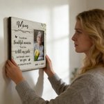 Personalised Photo Memorial Frame Ornament with Name Year and Text Home Decor in Loving Memory Sympathy Gift for Loss of Loved Ones