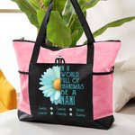 In A World Full Of Grandmas 1-8 Names Bolsa Oxford Grande con Apodo Regalo de Cumpleaños Aniversario para Mamá Abuela