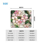 Personalized Retro Stained Glass Floral Mouse Pad Desk Mat with Name Office Birthday Gift for Women Coworkers Friends