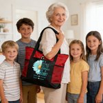 In A World Full Of Grandmas 1-8 Names Bolsa Oxford Grande con Apodo Regalo de Cumpleaños Aniversario para Mamá Abuela