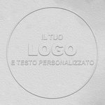 Timbro a secco personalizzato in metallo con logo e testo, con sacchetto di stoccaggio - Regalo di compleanno e anniversario per amanti dei libri