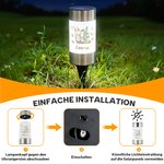 Personalisiertes wasserdichtes Osterhasen Solar Gartenlicht mit Namen und Initiale Gartendeko Alltag Ostern Party Geschenk für Familie Kinder 10