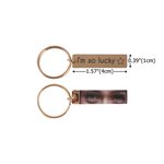 Porte-clés personnalisé avec photo et texte pour les yeux humains Cadeau d'anniversaire pour les couples, les petits amis et les petites amies