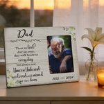 Personalised Photo Memorial Frame Ornament with Name Year and Text Home Decor in Loving Memory Sympathy Gift for Loss of Loved Ones