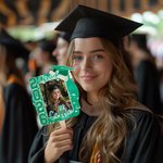 Personalized Multicolor 2026 Grad Graduation Photo Fan with Name Photo Props Graduation Gift for Graduate